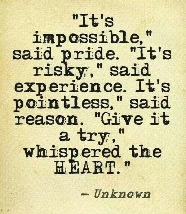 It's impossible said pride