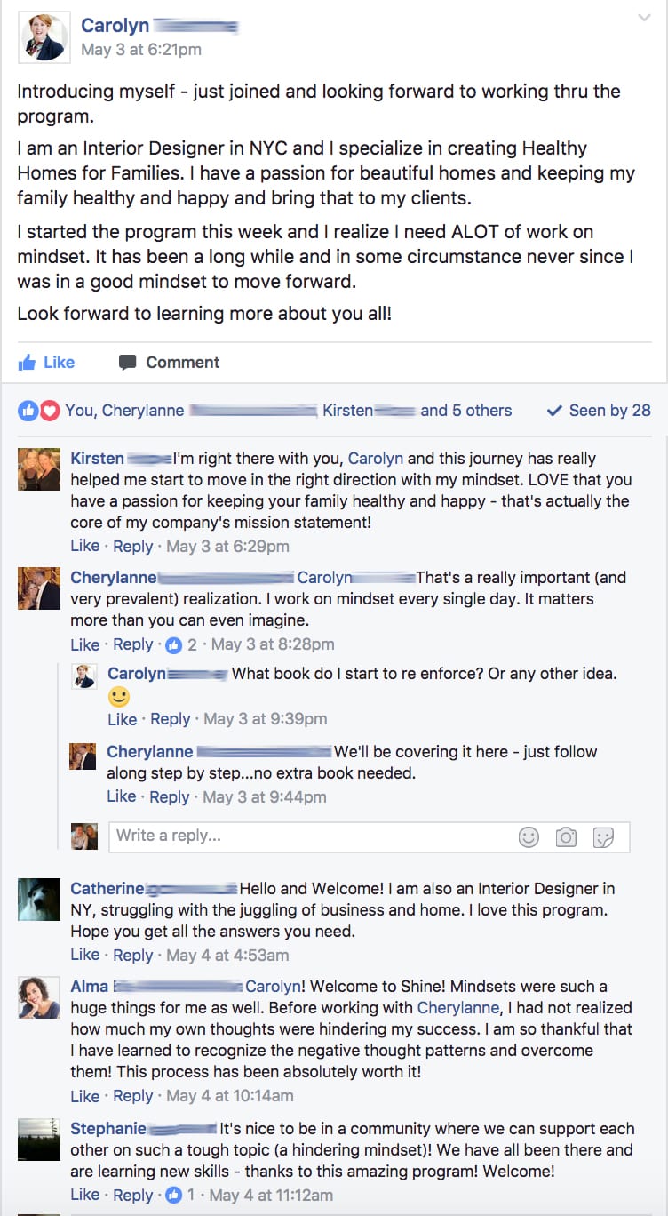 Carolyn Testimonial , Post #8556