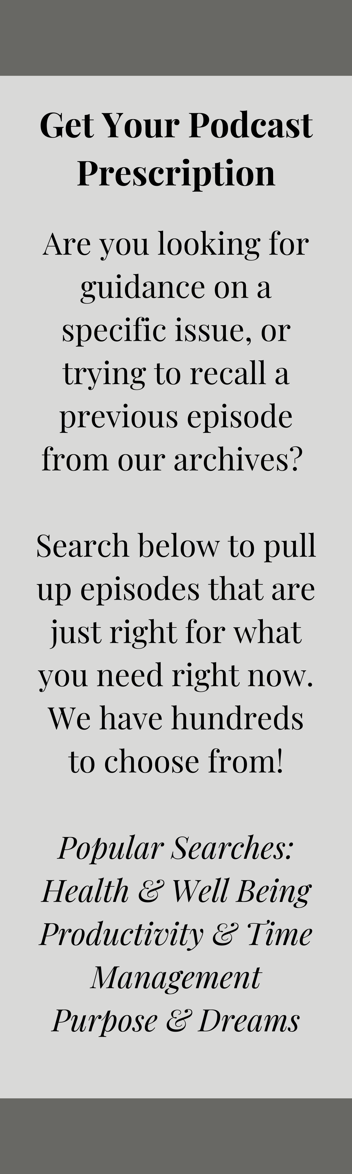 Podcast Prescription_Website_1200 by 4000 , Podcast